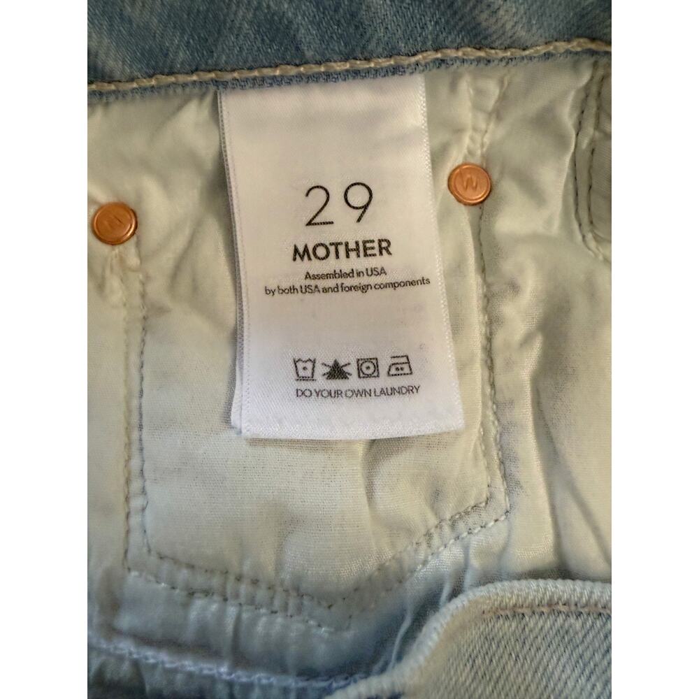 Mother Jeans Women's 29 Blue High Rise Twister Ankle Fray Cowabunga Denim NWOT - Picture 9 of 13